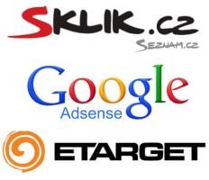 Reklamní společnosti fungující na principu PPC - Google Adsense, Sklik, Etarget.