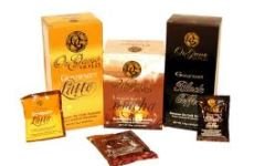 Lahodné zdravé produkty Organo Gold s Ganodermou.