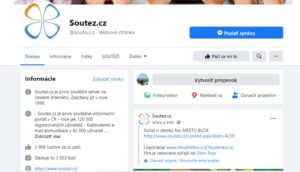 Facebooková stránka Soutez.cz je první soutěžně-informační portál v ČR.