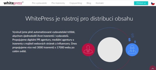 Whitepress je nástroj pro distribuci obsahu.