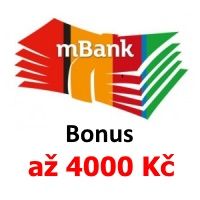 Aktuální akce od mBank - nabízí bonus až 4000 Kč.