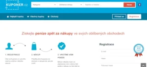 Kuponer nabízí nejlepší cashback.