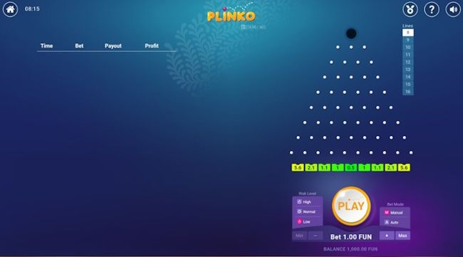 Jak funguje aplikace Plinko.