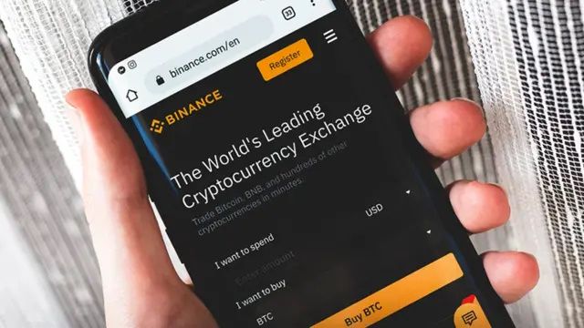 Kryptoměnová směnárna Binance.